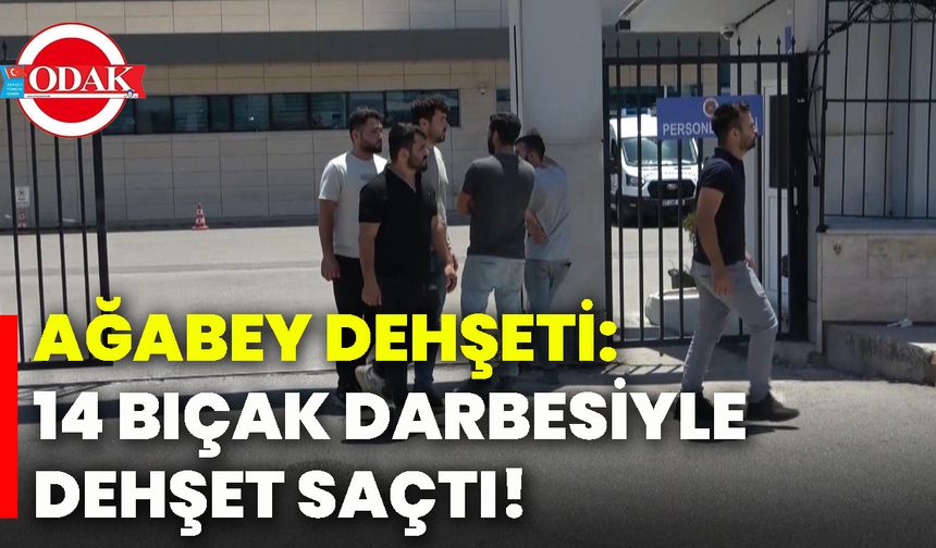 Ağabey dehşeti: 14 bıçak darbesiyle dehşet saçtı!