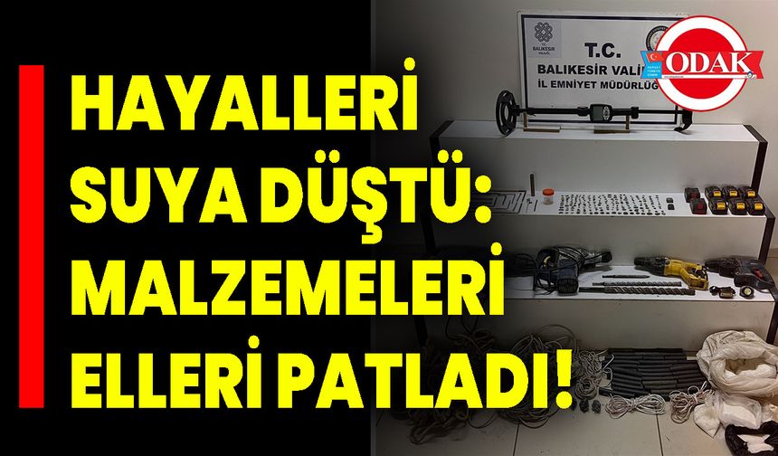 Hayalleri Suya Düştü: Malzemeleri Elleri Patladı!