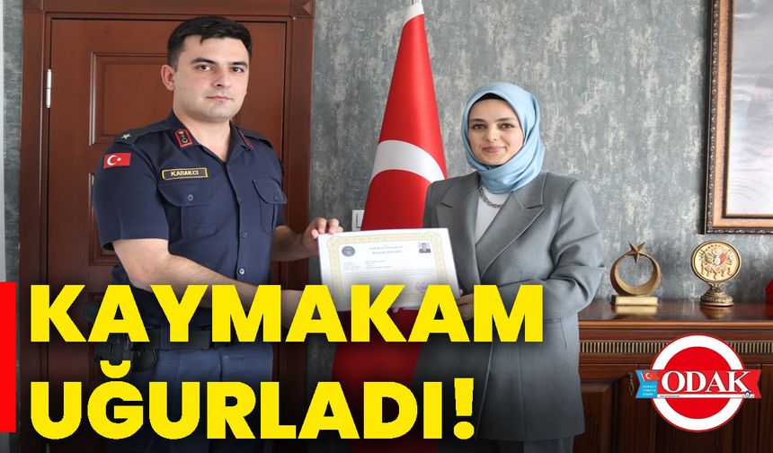 Kaymakam uğurladı!