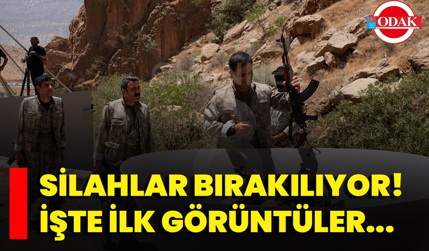 İlk PKK'lı grup silah bıraktı! İşte ilk görüntüler