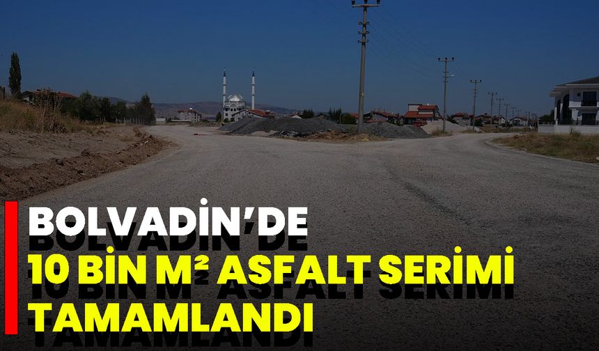 Bolvadin’de 10 Bin M² Asfalt Serimi Tamamlandı