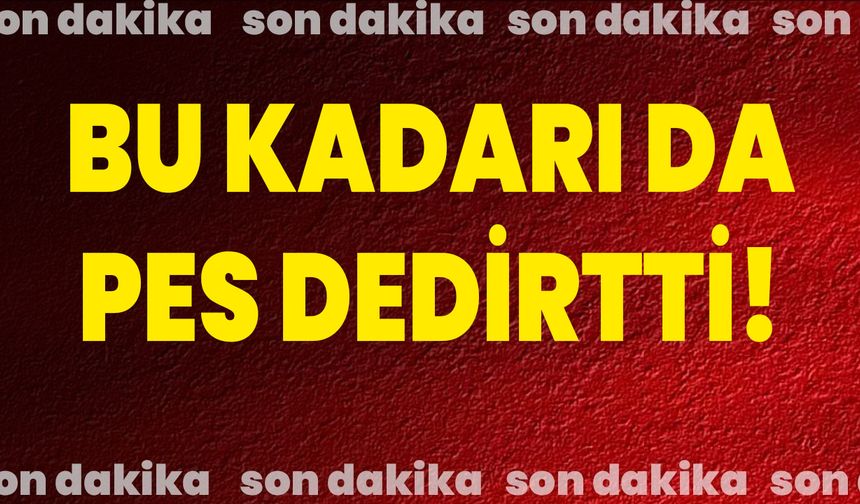 Bu kadarı da pes dedirtti!