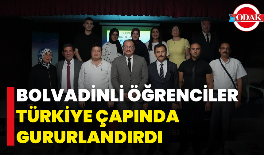 Bolvadinli Öğrenciler Türkiye Çapında Gururlandırdı