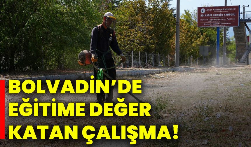 Bolvadin’de eğitime değer katan çalışma!
