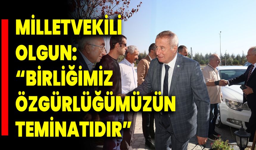Milletvekili Olgun: “Birliğimiz Özgürlüğümüzün Teminatıdır”