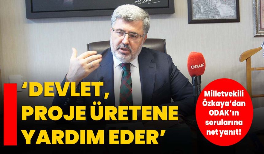 ‘DEVLET, PROJE ÜRETENE YARDIM EDER’