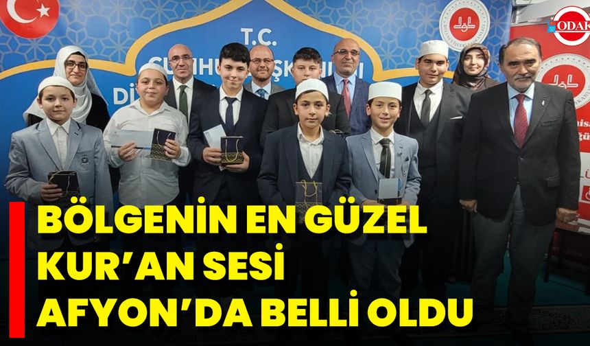 Bölgenin En Güzel Kur’an Sesi Afyon’da Belli Oldu