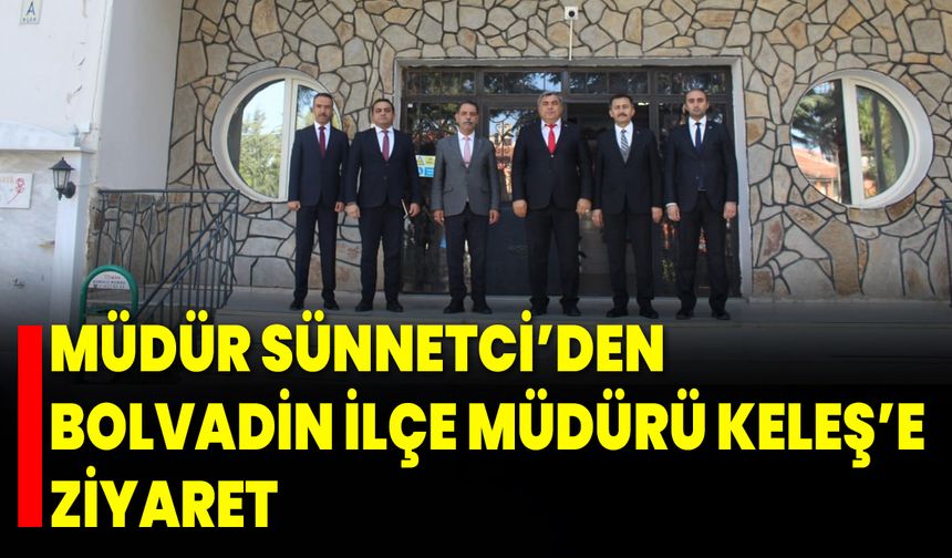 Müdür Sünnetci’den Bolvadin İlçe Müdürü Keleş’e Ziyaret