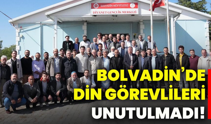 Bolvadin’de din görevlileri unutulmadı!