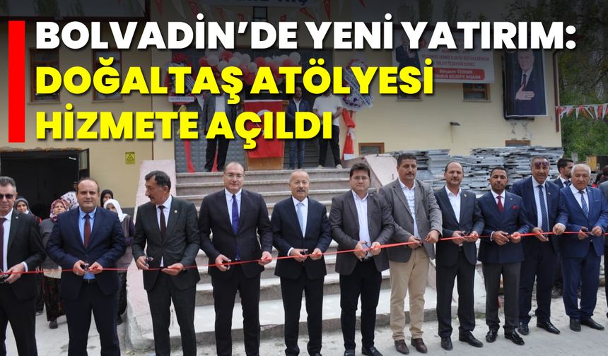 Bolvadin’de Yeni Yatırım: Doğaltaş Atölyesi Hizmete Açıldı
