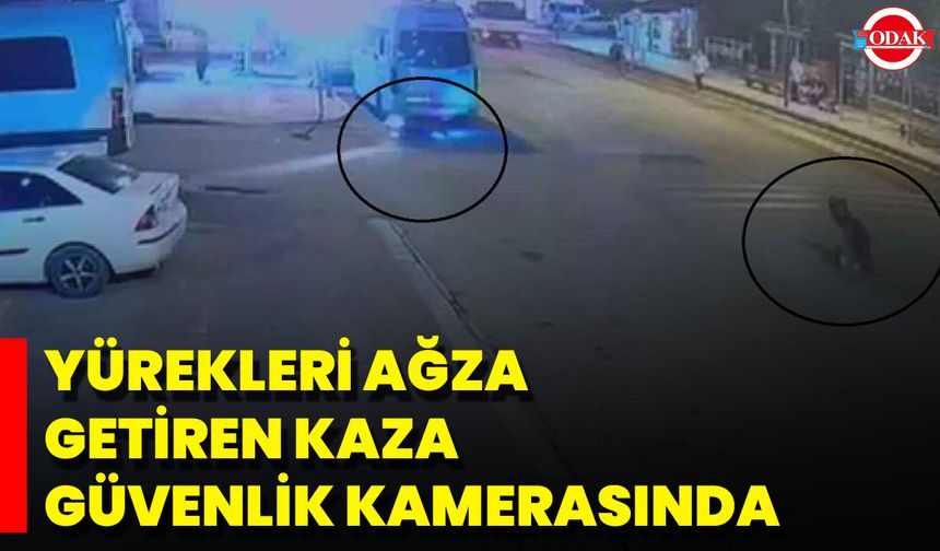 Yürekleri Ağza Getiren Kaza Güvenlik Kamerasında