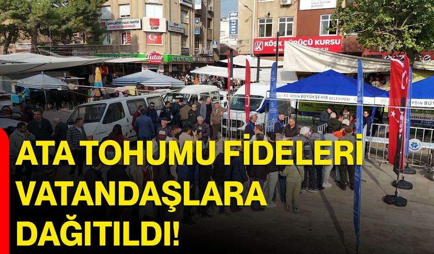 Ata tohumu fideleri vatandaşlara dağıtıldı!