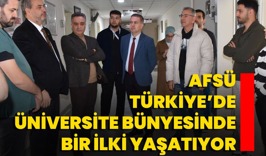 AFSÜ Türkiye’de Üniversite Bünyesinde Bir İlki Yaşatıyor