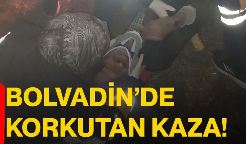 Bolvadin’de korkutan kaza!