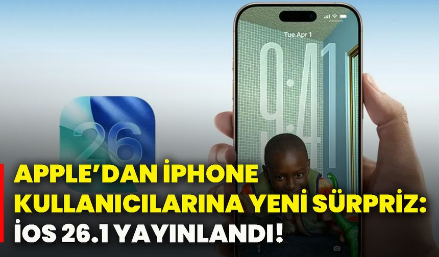 Apple’dan İphone kullanıcılarına yeni sürpriz: İOS 26.1 yayınlandı!