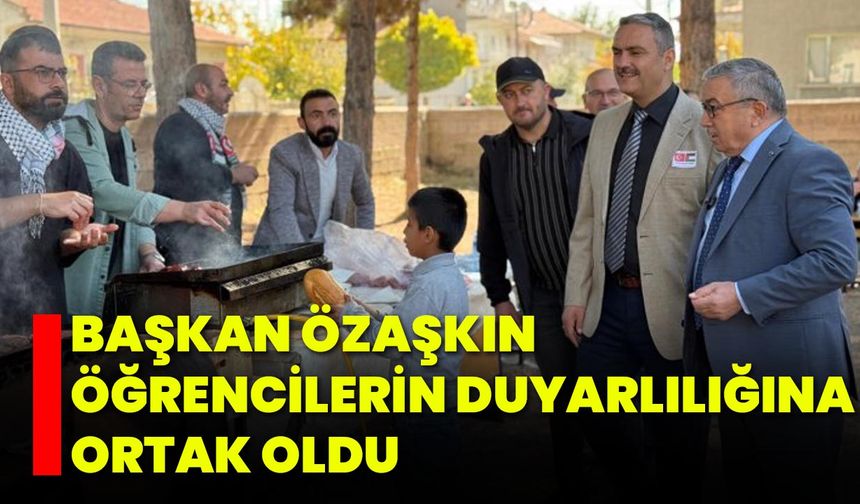Başkan Özaşkın Öğrencilerin Duyarlılığına Ortak Oldu