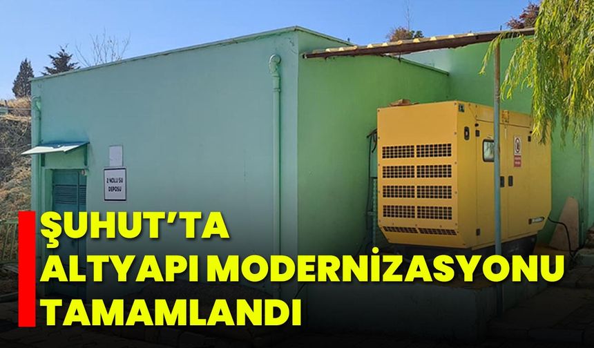 Şuhut’ta Altyapı Modernizasyonu Tamamlandı