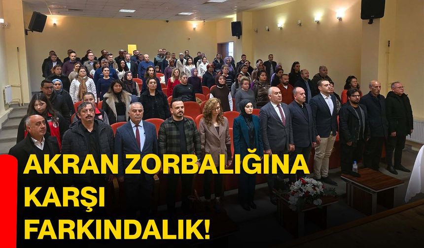 Akran zorbalığına karşı farkındalık!