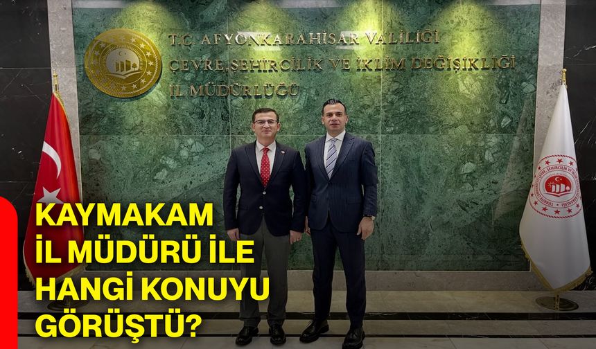 Kaymakam, İl Müdürü ile hangi konuyu görüştü?