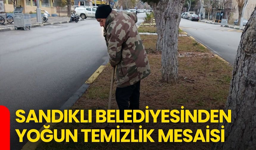 Sandıklı Belediyesinden Yoğun Temizlik Mesaisi
