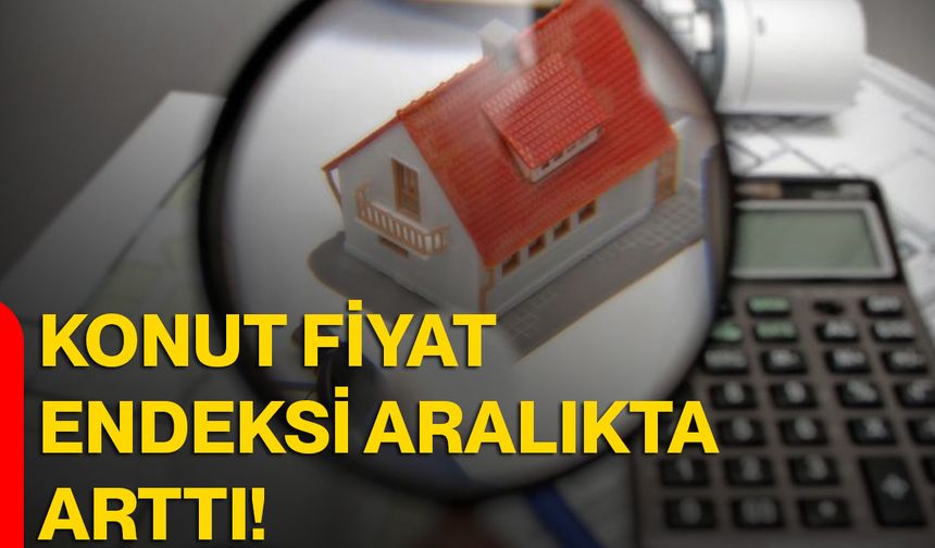 Konut Fiyat Endeksi aralıkta arttı!