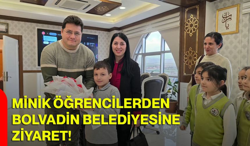 Minik Öğrencilerden Bolvadin Belediyesine Ziyaret