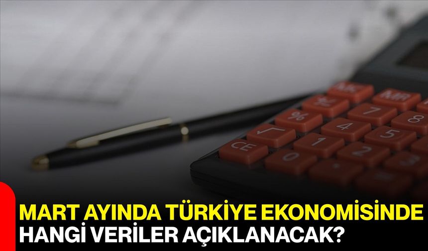 Mart Ayında Türkiye Ekonomisinde hangi veriler açıklanacak?