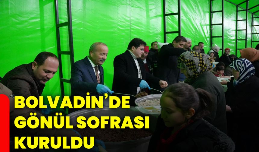 Bolvadin’de gönül sofrası kuruldu
