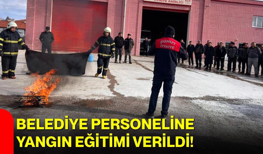 Belediye Personeline Yangın Eğitimi Verildi!
