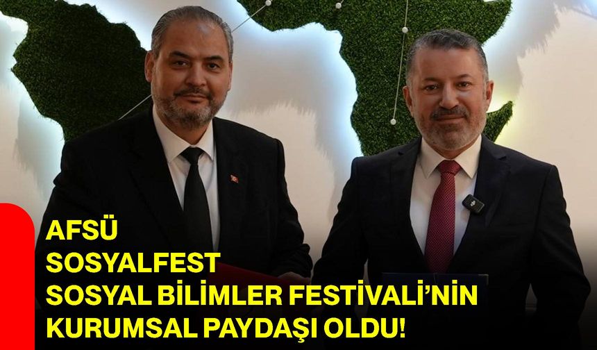 AFSÜ, Sosyalfest Sosyal Bilimler Festivali’nin Kurumsal Paydaşı Oldu!
