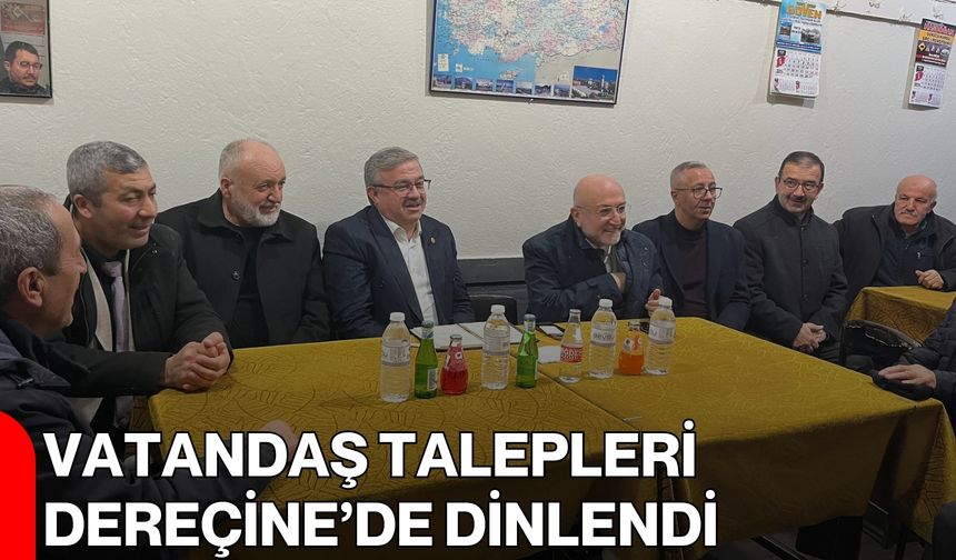 Vatandaş Talepleri Dereçine’de Dinlendi