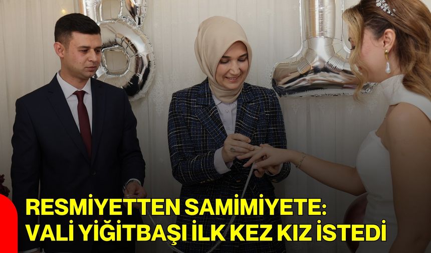 Vali Yiğitbaşı, Genç Çiftin Mutluluğuna Ortak Oldu