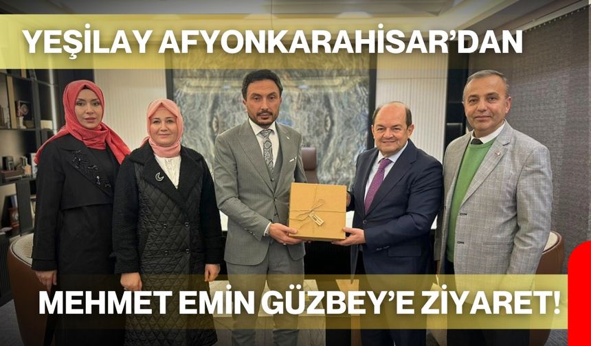 Yeşilay Afyonkarahisar’dan Mehmet Emin Güzbey’e Ziyaret!