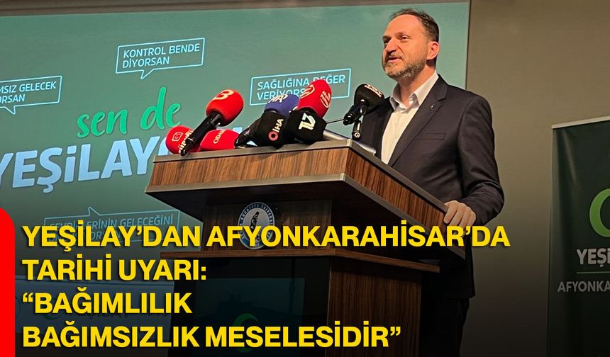 Yeşilay’dan Afyonkarahisar’da Tarihi Uyarı: “Bağımlılık, Bağımsızlık Meselesidir”