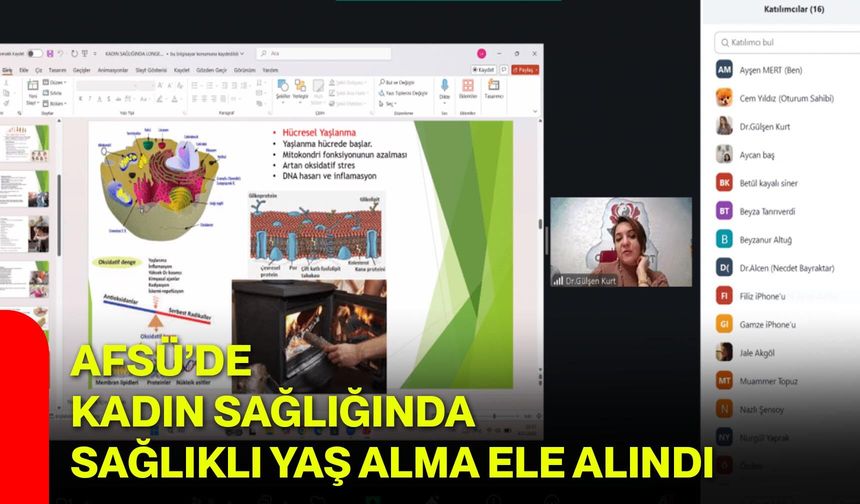 AFSÜ’de Kadın Sağlığında Sağlıklı Yaş Alma Ele Alındı