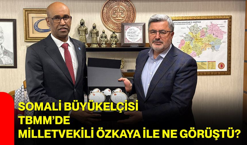 Somali Büyükelçisi TBMM’de Milletvekili Özkaya ile Ne Görüştü?