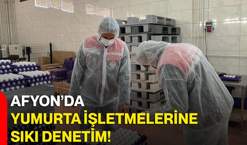 Afyon’da Yumurta İşletmelerine Sıkı Denetim