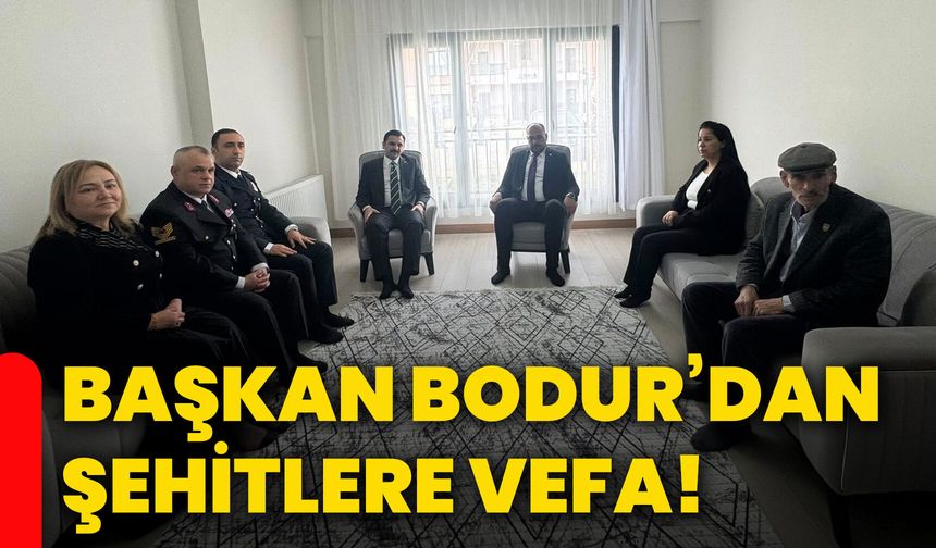 Başkan Bodur’dan şehitlere vefa!