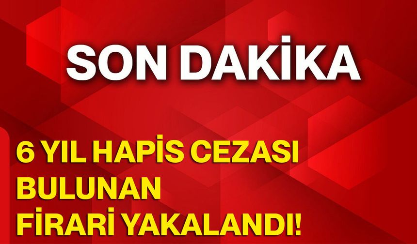 6 Yıl Hapis Cezası Bulunan Firari Yakalandı!