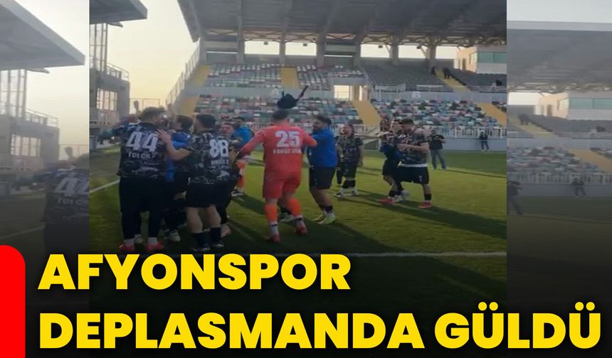 Afyonspor deplasmanda güldü