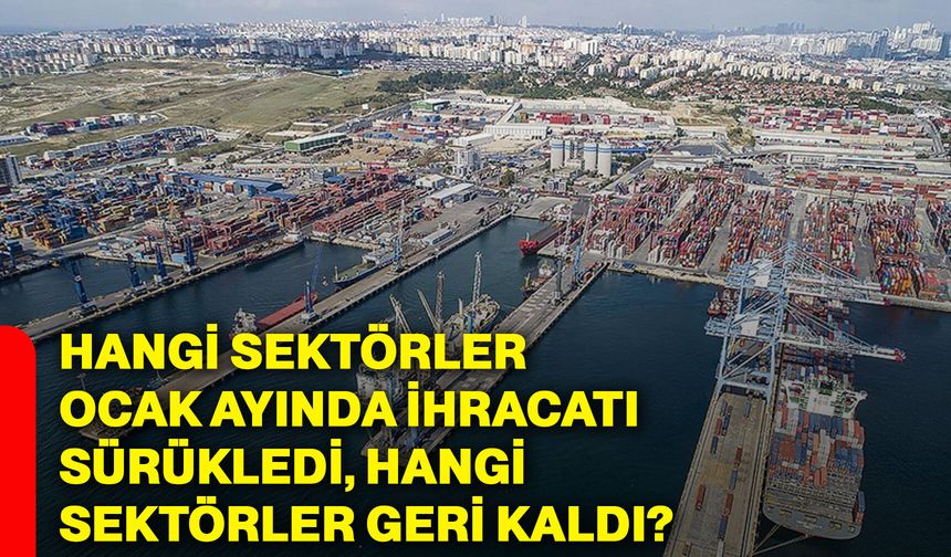 Hangi Sektörler Ocak Ayında İhracatı Sürükledi, Hangi Sektörler Geri Kaldı?
