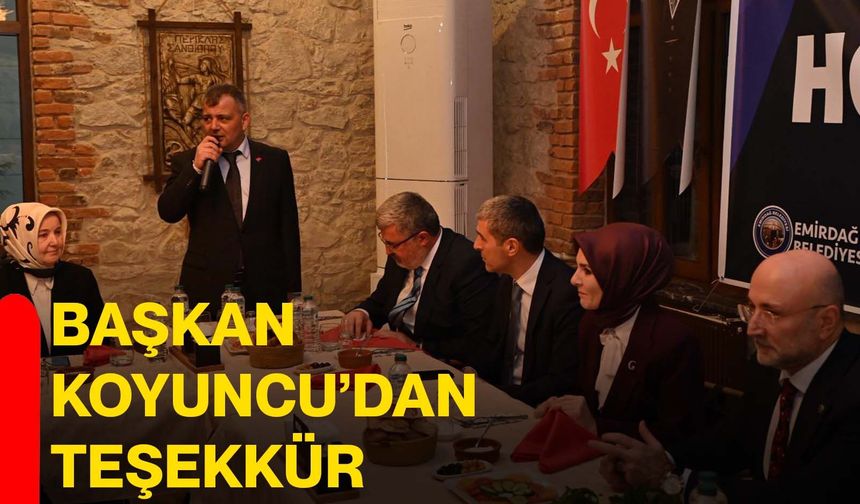 Başkan Koyuncu’dan teşekkür