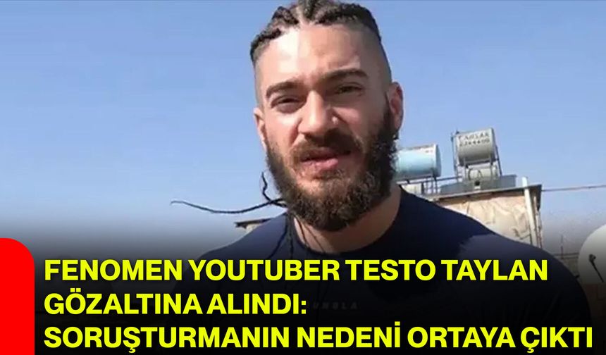 Fenomen YouTuber Testo Taylan Gözaltına Alındı: Soruşturmanın Nedeni Ortaya Çıktı