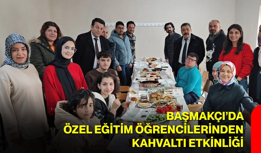 Başmakçı’da Özel Eğitim Öğrencilerinden Kahvaltı Etkinliği