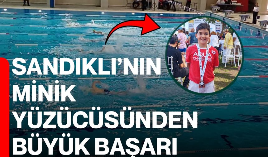 Sandıklı’nın Minik Yüzücüsünden Büyük Başarı