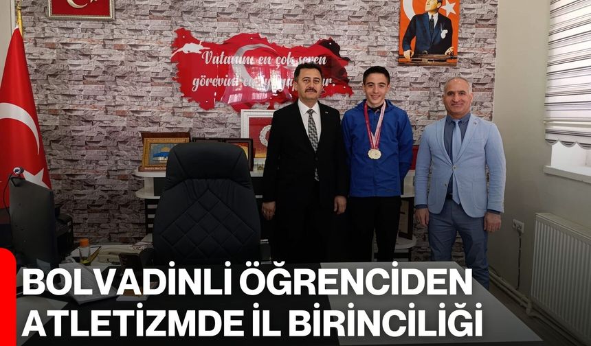 Bolvadinli Öğrenciden Atletizmde İl Birinciliği