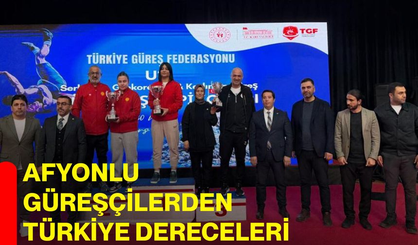 Afyonlu Güreşçilerden Türkiye Dereceleri