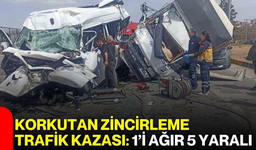Korkutan Zincirleme Trafik Kazası: 1’i Ağır 5 Yaralı