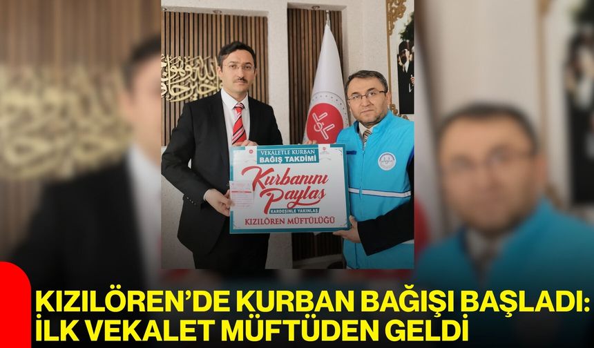 Kızılören’de Kurban Bağışı Başladı: İlk Vekalet Müftüden Geldi