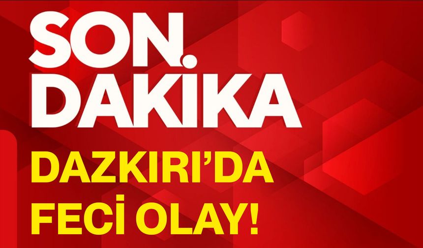 Dazkırı’da feci olay!